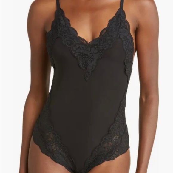We Are Hah Tops - Black Lace bodysuit
